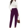 Women Pleated Straight Fit Trousers